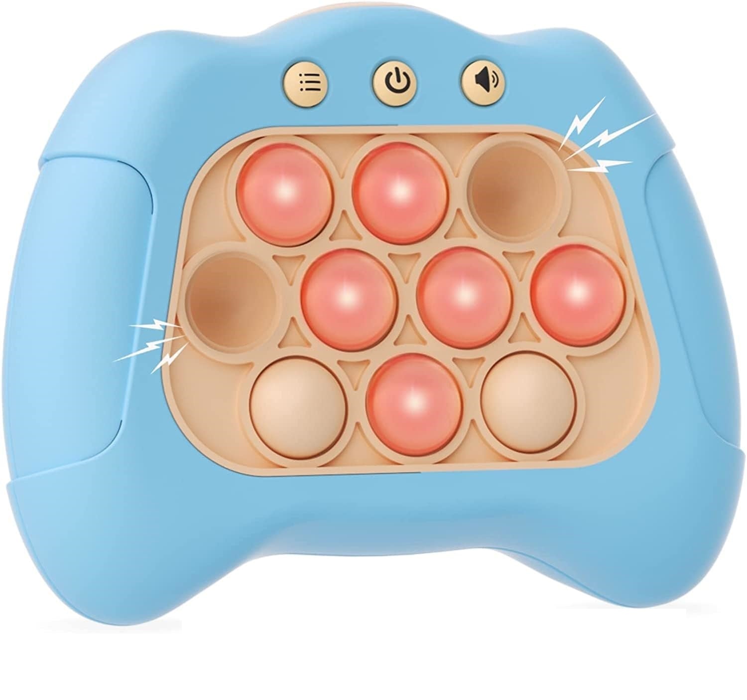 LED Pop It Fidget Toy with Music,Four Modes and Electronic Speed Push Game for Stress Relief and Brain Exercise,Ideal for Adults, Boys and Girls (Multicoloured) LED Pop It Fidget Toy with Music,Four Modes and Electronic Speed Push Game for Stress Relief and Brain Exercise,Ideal for Adults, Boys and Girls (Multicoloured)